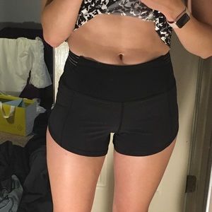 Lululemon high-waisted black shorts size 4